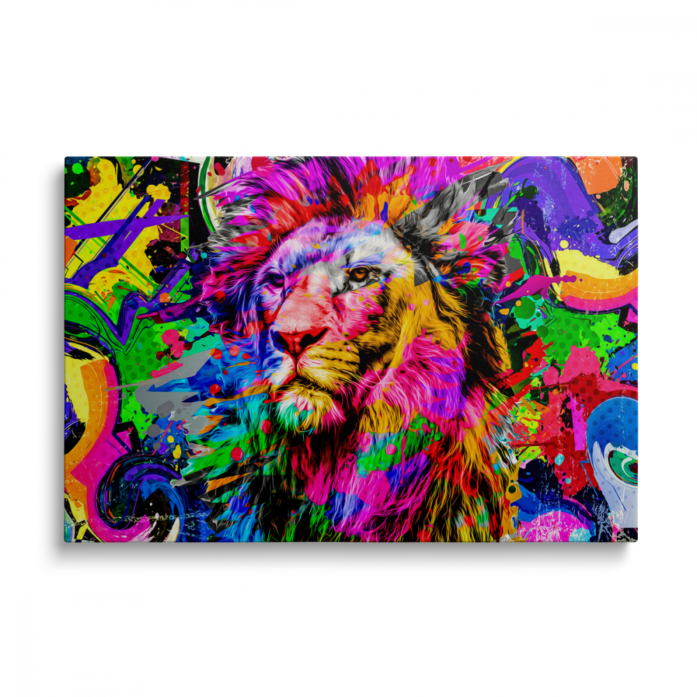 Tablou Canvas Leu Multicolor [1]