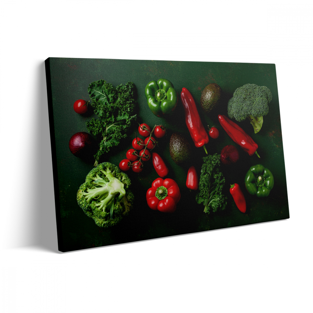 Tablou Canvas Legume Roșii și Verzi 1 [3]