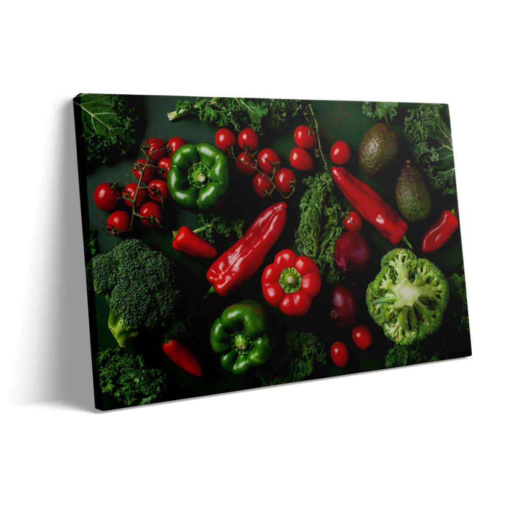 Tablou Canvas Legume Roșii și Verzi 2 [3]