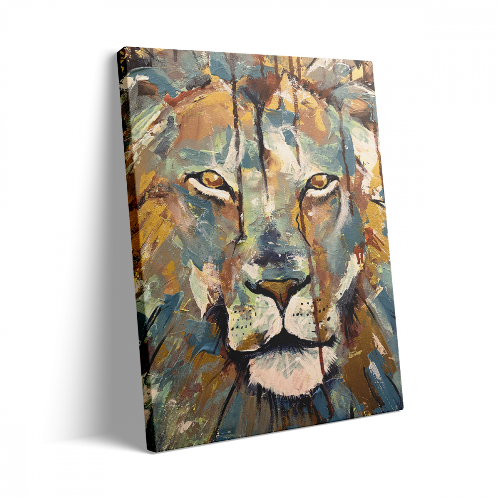 Tablou Canvas Lion Paint [3]