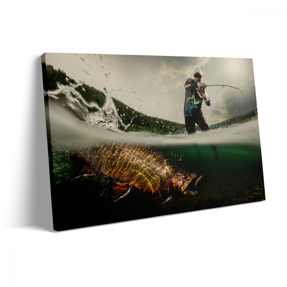 Tablou Canvas Man Fishing [3]