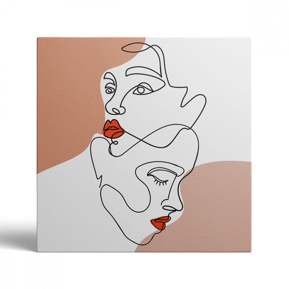 Tablou Canvas Minimalist Face 1 [2]