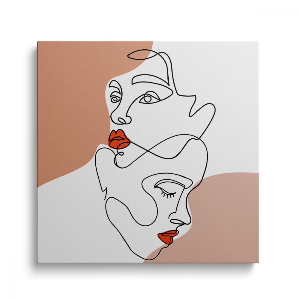 Tablou Canvas Minimalist Face 1 [1]