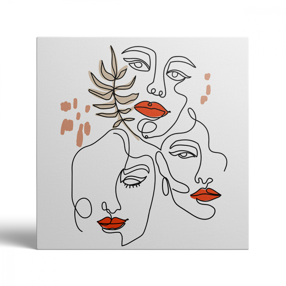 Tablou Canvas Minimalist Face 2 [2]