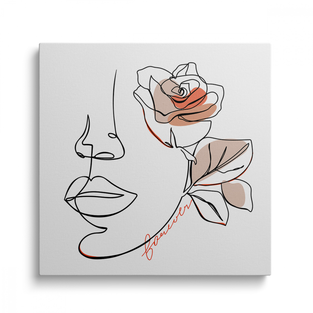 Tablou Canvas Minimalist Face 4 [1]