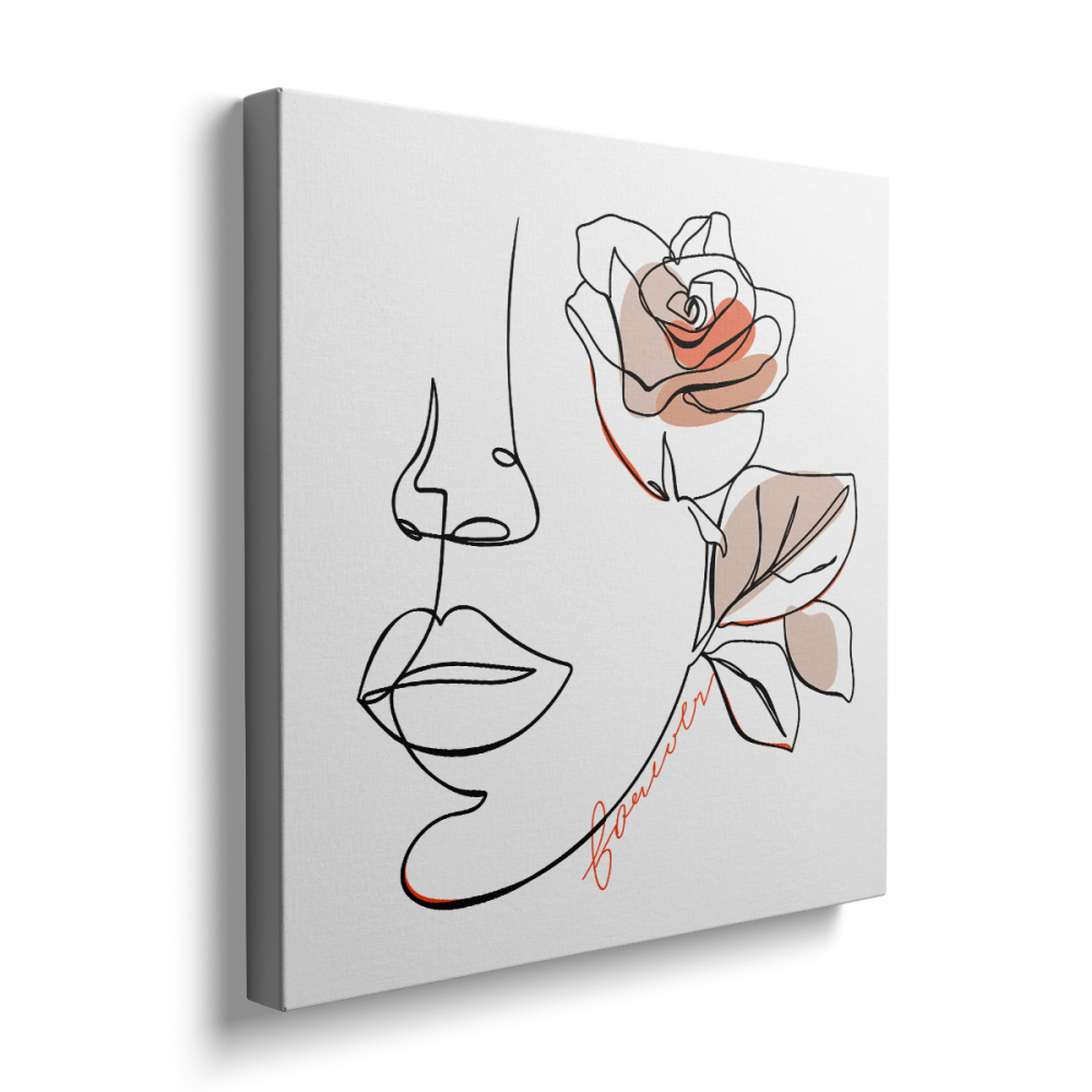 Tablou Canvas Minimalist Face 4 [3]