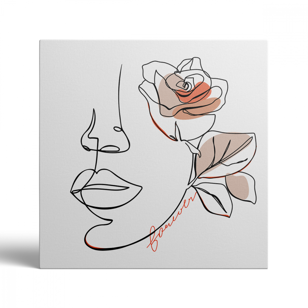 Tablou Canvas Minimalist Face 4 [2]