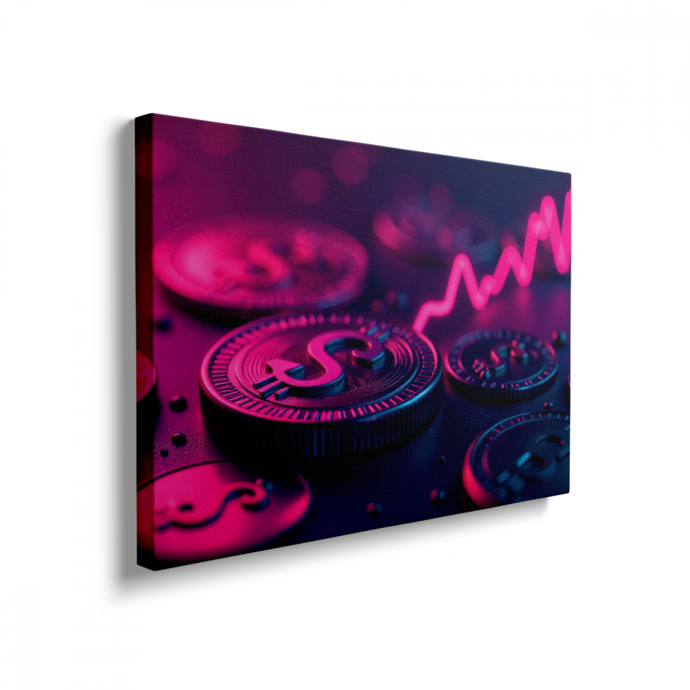 Tablou Canvas Monede Bitcoin [2]