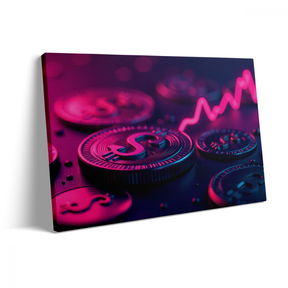 Tablou Canvas Monede Bitcoin [3]