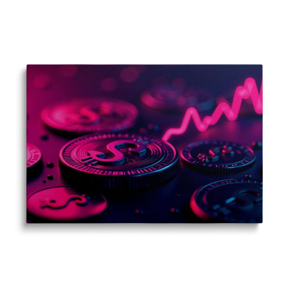 Tablou Canvas Monede Bitcoin [1]