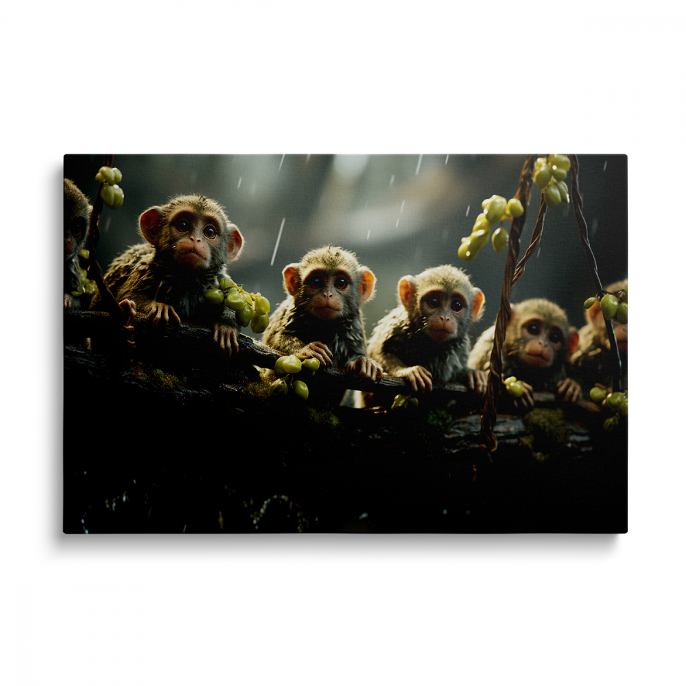 Tablou Canvas Monkey Family [1]