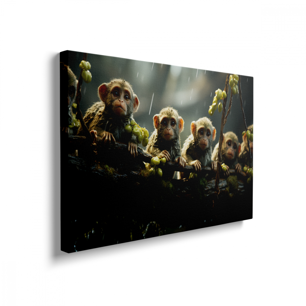 Tablou Canvas Monkey Family [2]