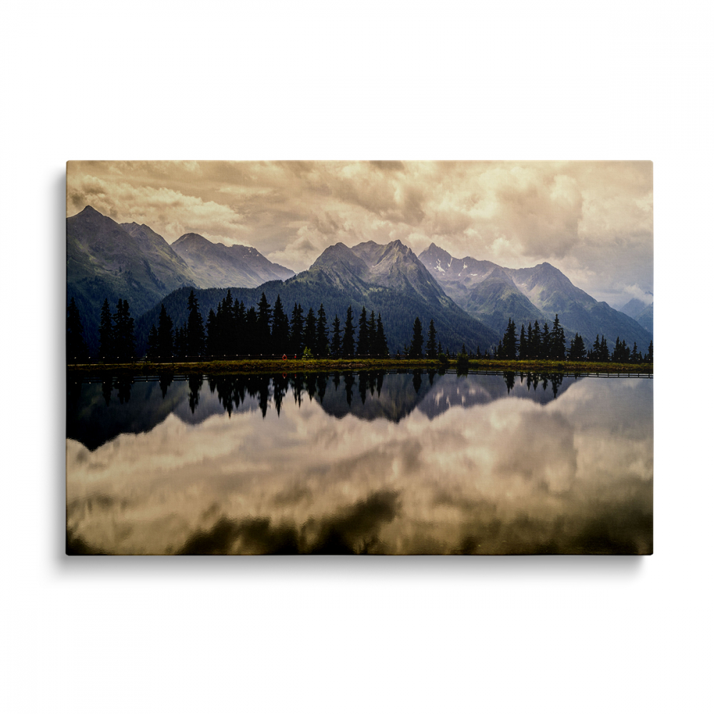 Tablou Canvas Mountains Reflected [1]