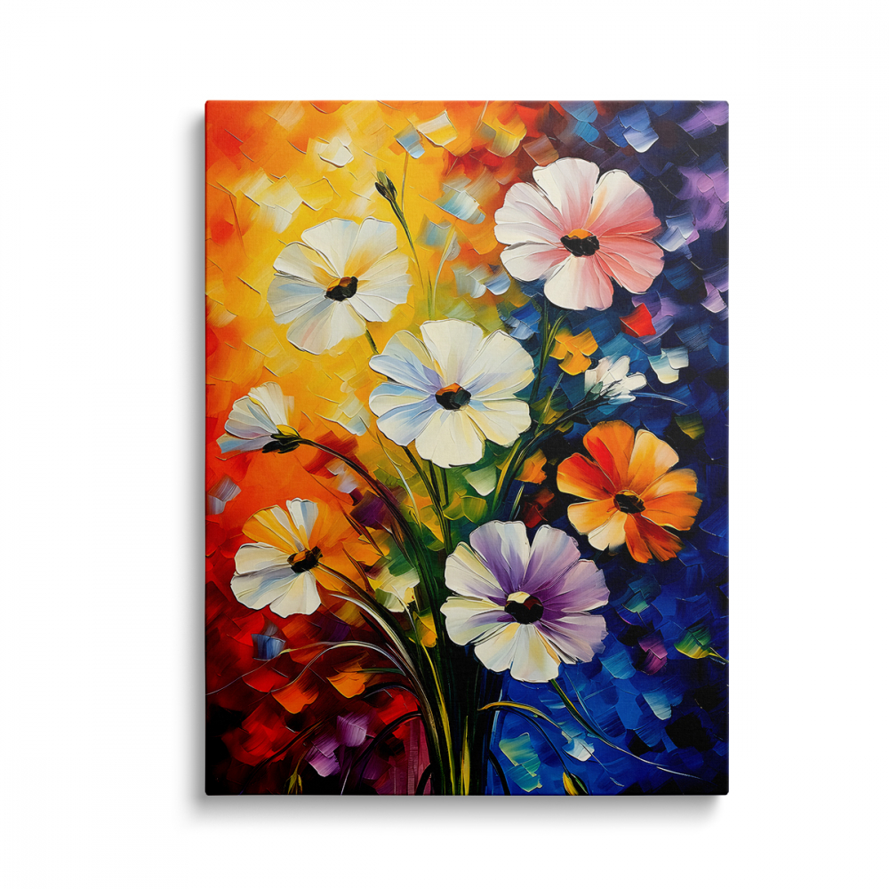 Tablou Canvas Paint Flowers [1]