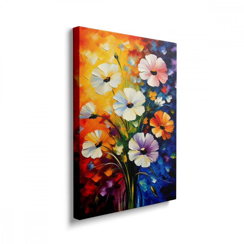 Tablou Canvas Paint Flowers [2]