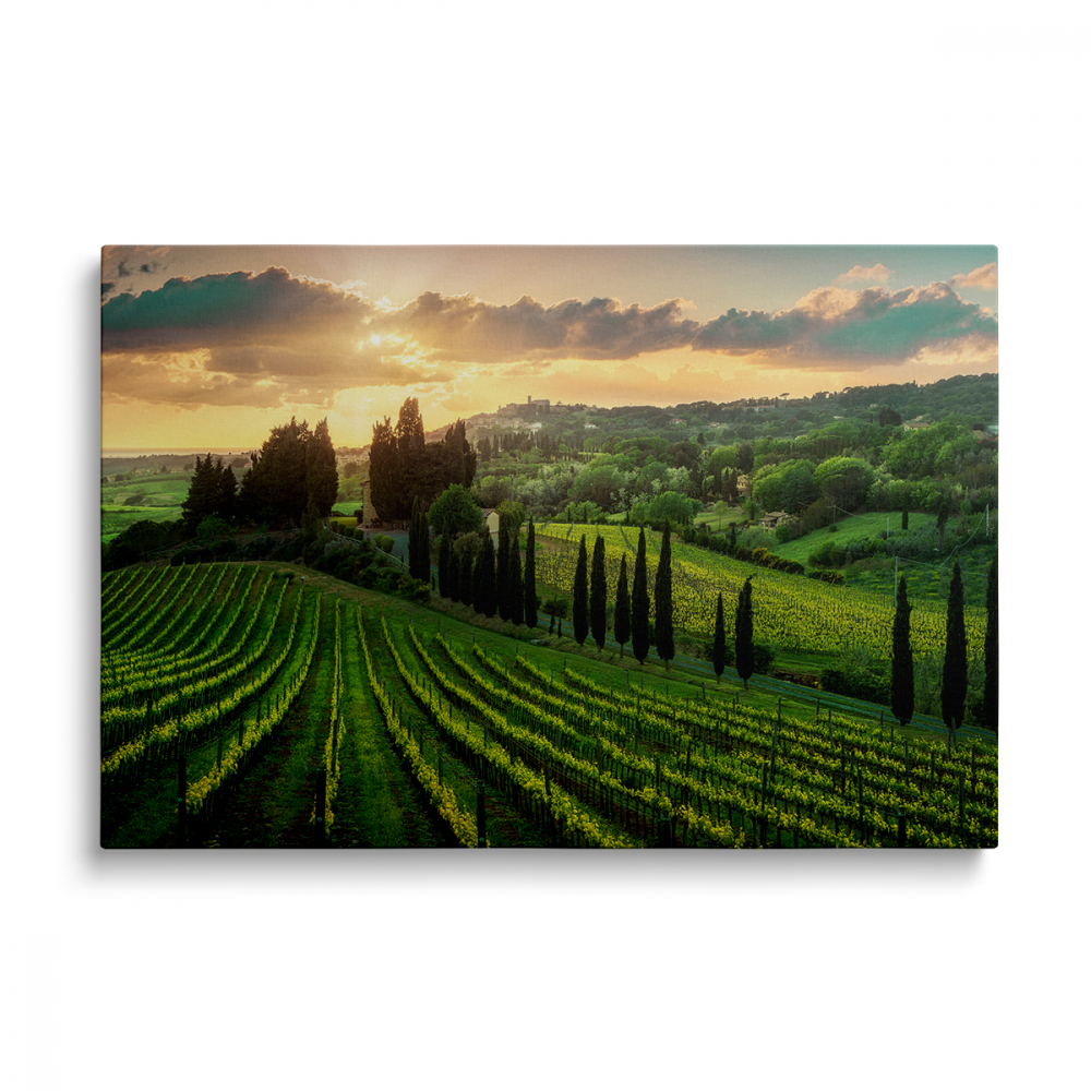 Tablou Canvas Podgorii la Apus [1]