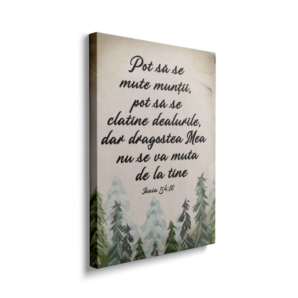 Tablou Canvas Pot sa se mute muntii [2]