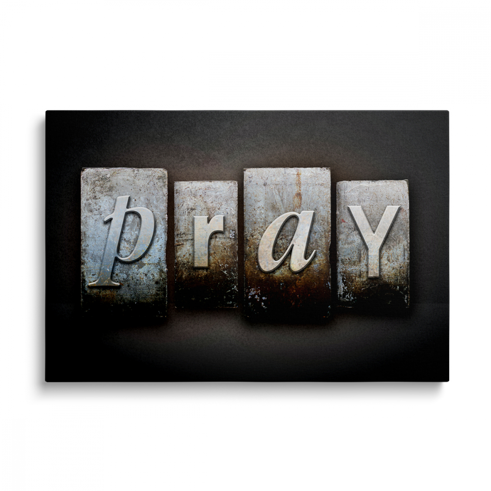 Tablou Canvas Pray -Metal [1]