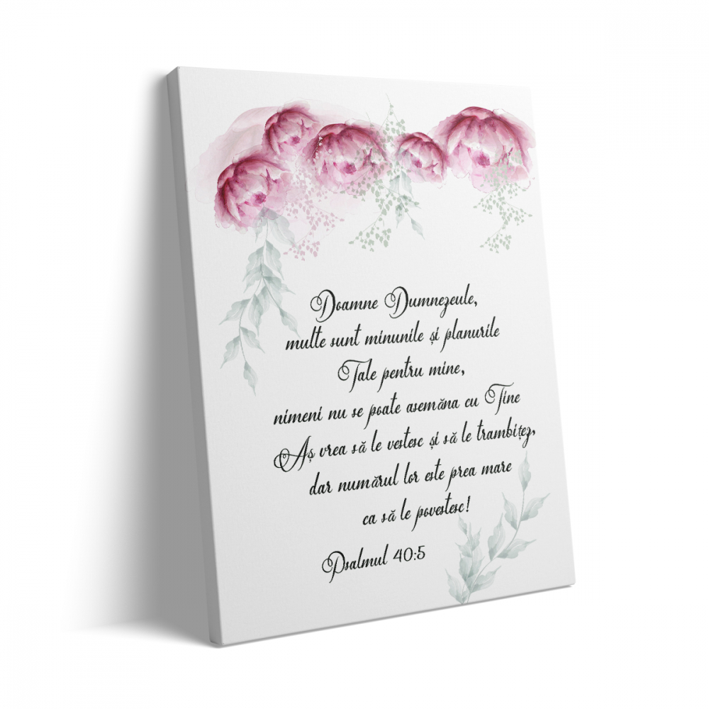 Tablou Canvas Psalmul 40:5 [3]
