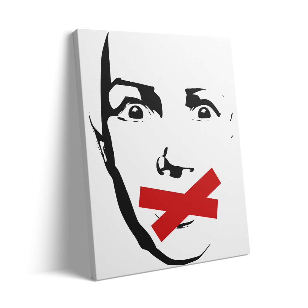 Tablou Canvas Silent Man [3]