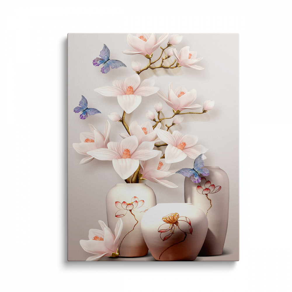 Tablou Canvas White Flowers [1]