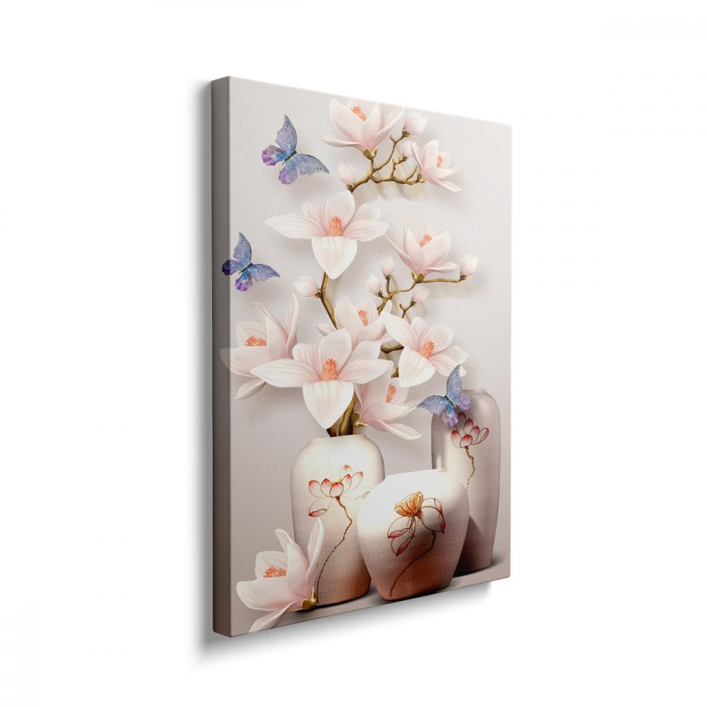 Tablou Canvas White Flowers [2]