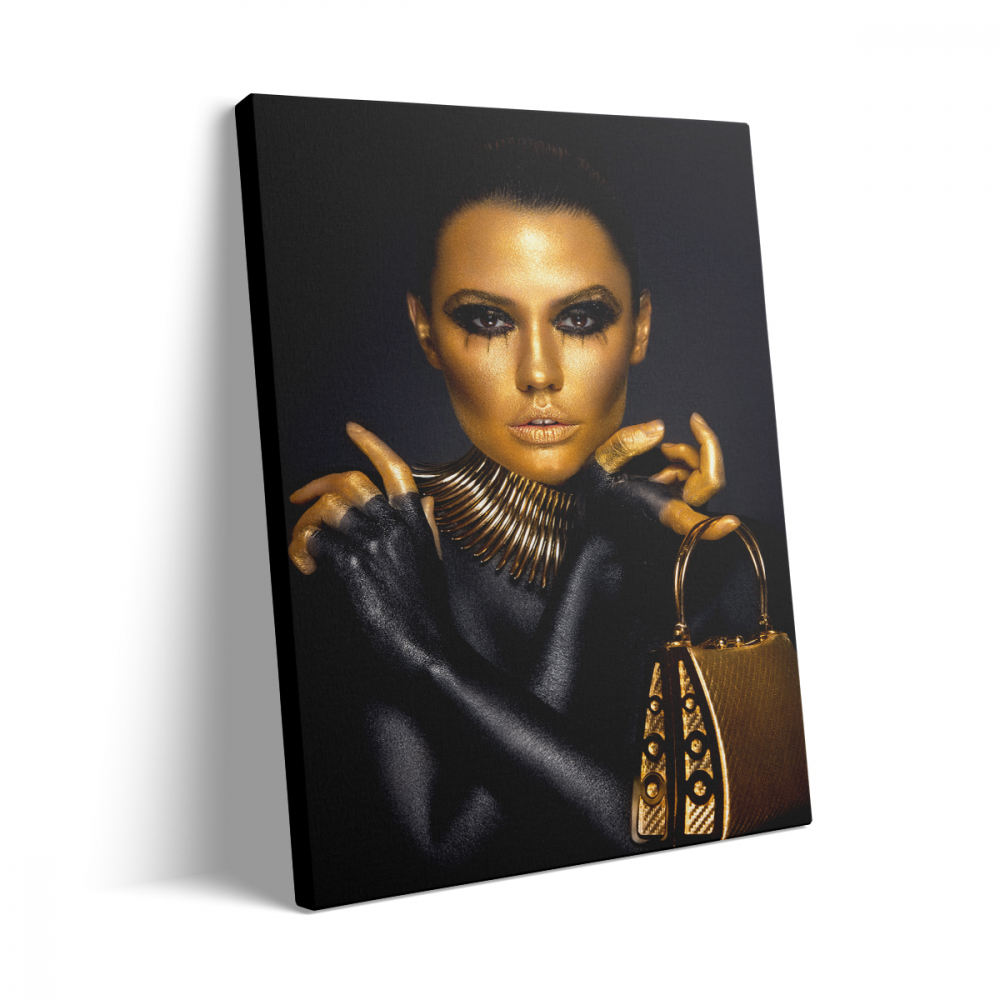 Tablou Canvas Women Black-Gold 2 [3]