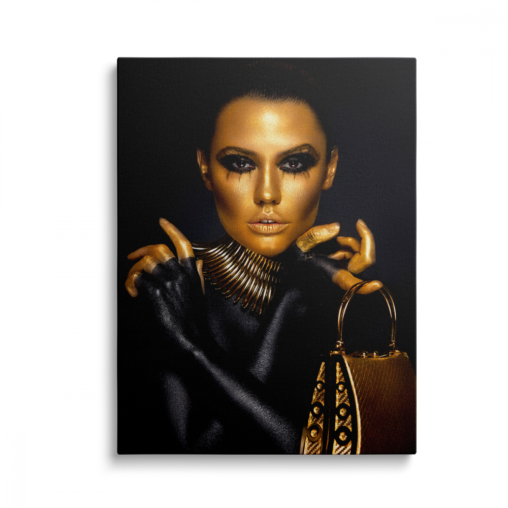 Tablou Canvas Women Black-Gold 2 [1]
