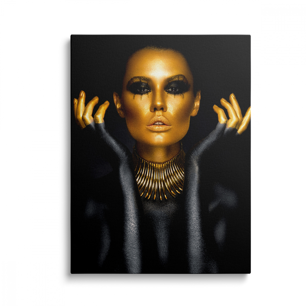 Tablou Canvas Women Black-Gold 1 [1]