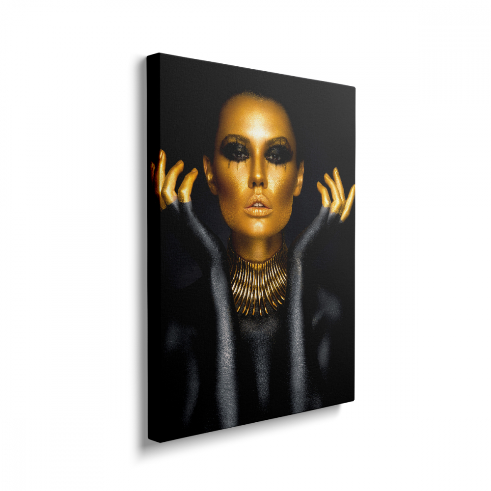 Tablou Canvas Women Black-Gold 1 [2]