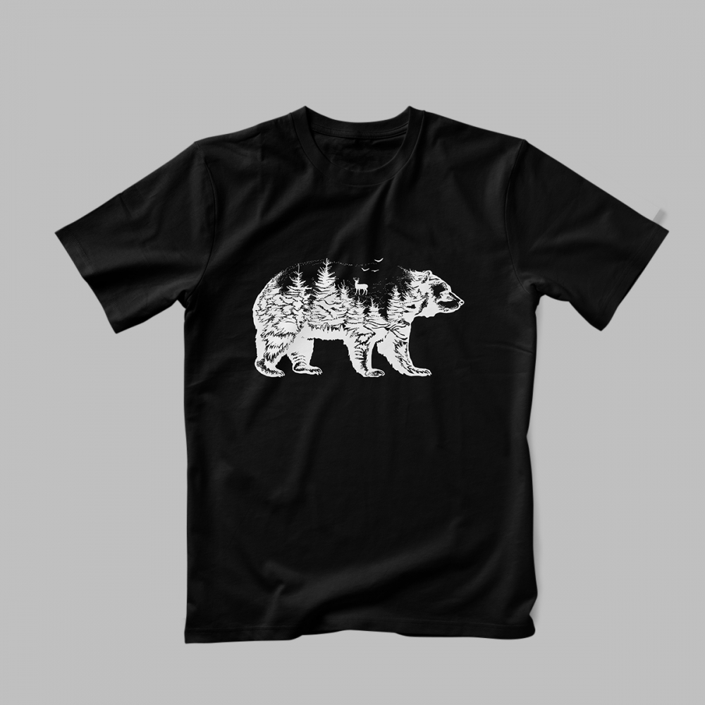 Tricou Personalizat Bear Forest [2]