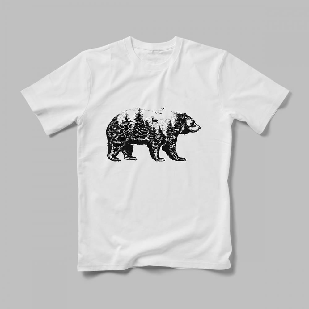 Tricou Personalizat Bear Forest [1]