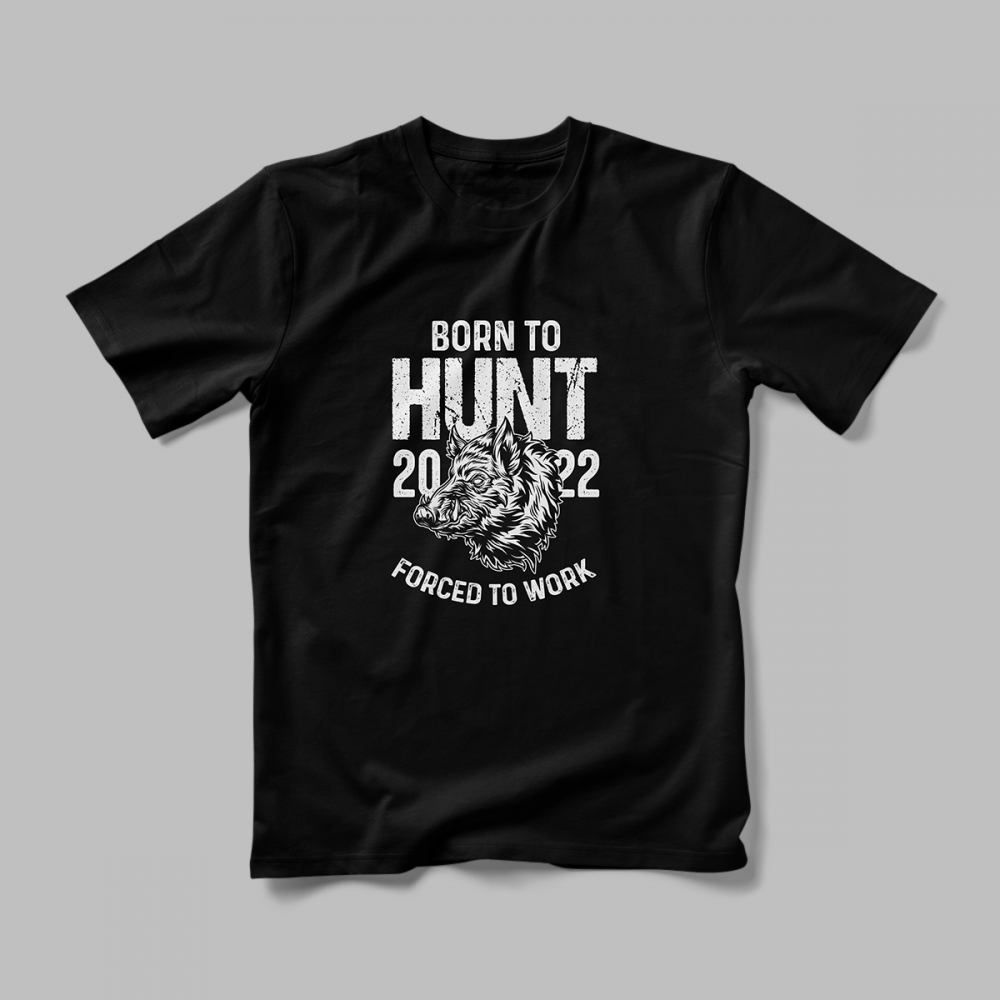 Tricou Personalizat  Born To Hunt [2]