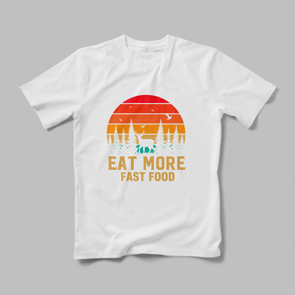 Tricou Personalizat Eat More Fast Food [1]