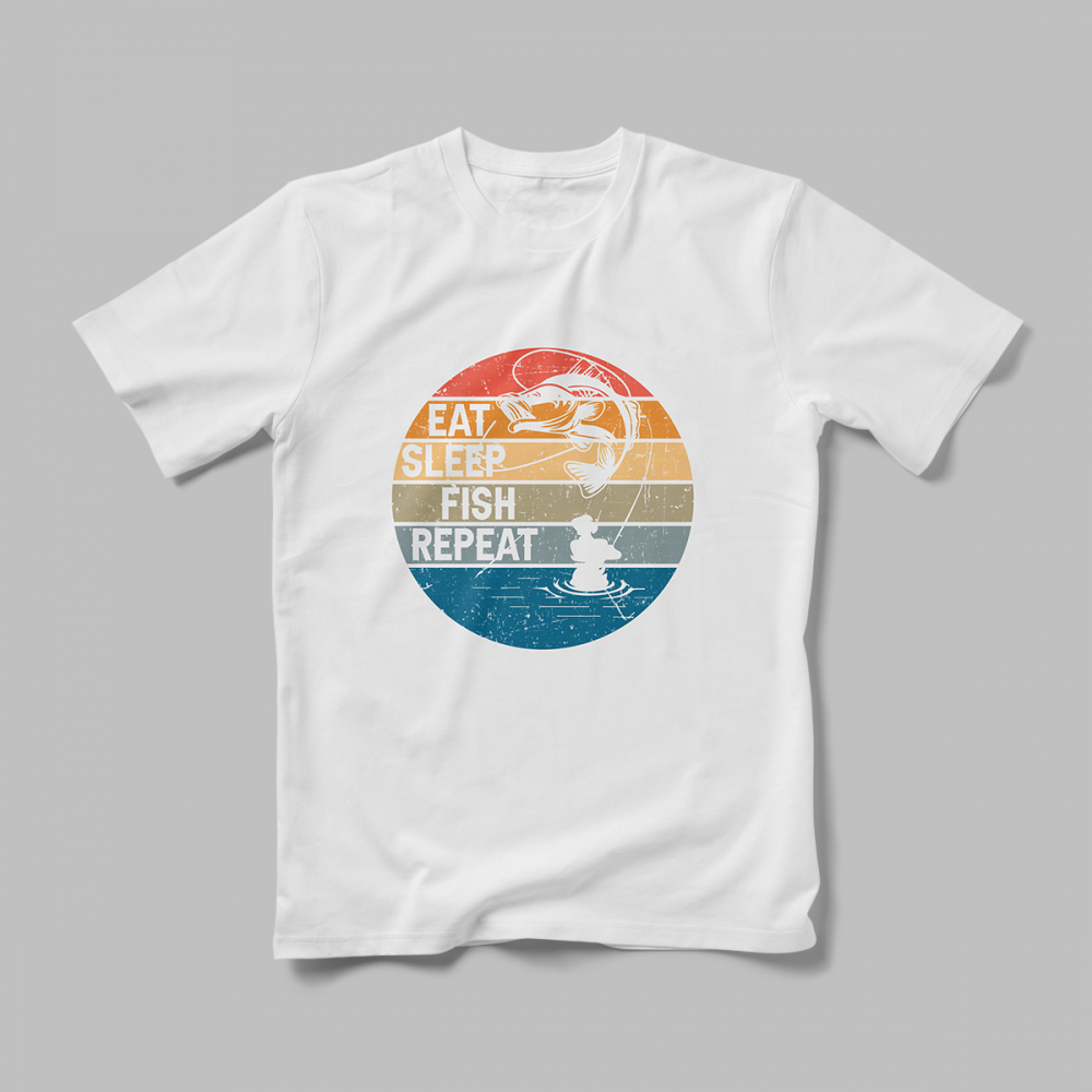 Tricou Personalizat Eat Sleep Fish [1]