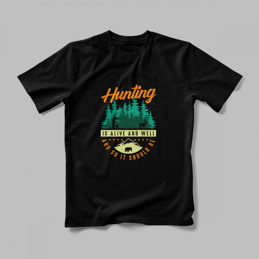Tricou Personalizat Hunting Is Alive [2]