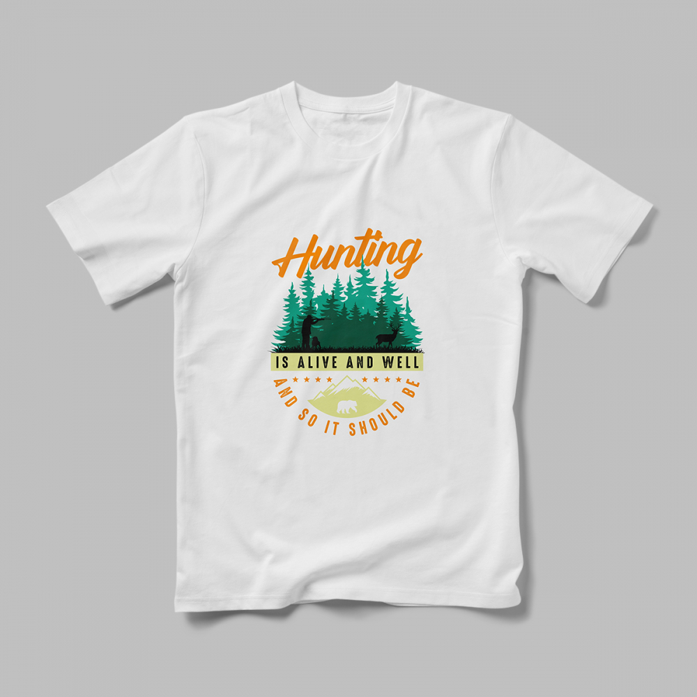 Tricou Personalizat Hunting Is Alive [1]