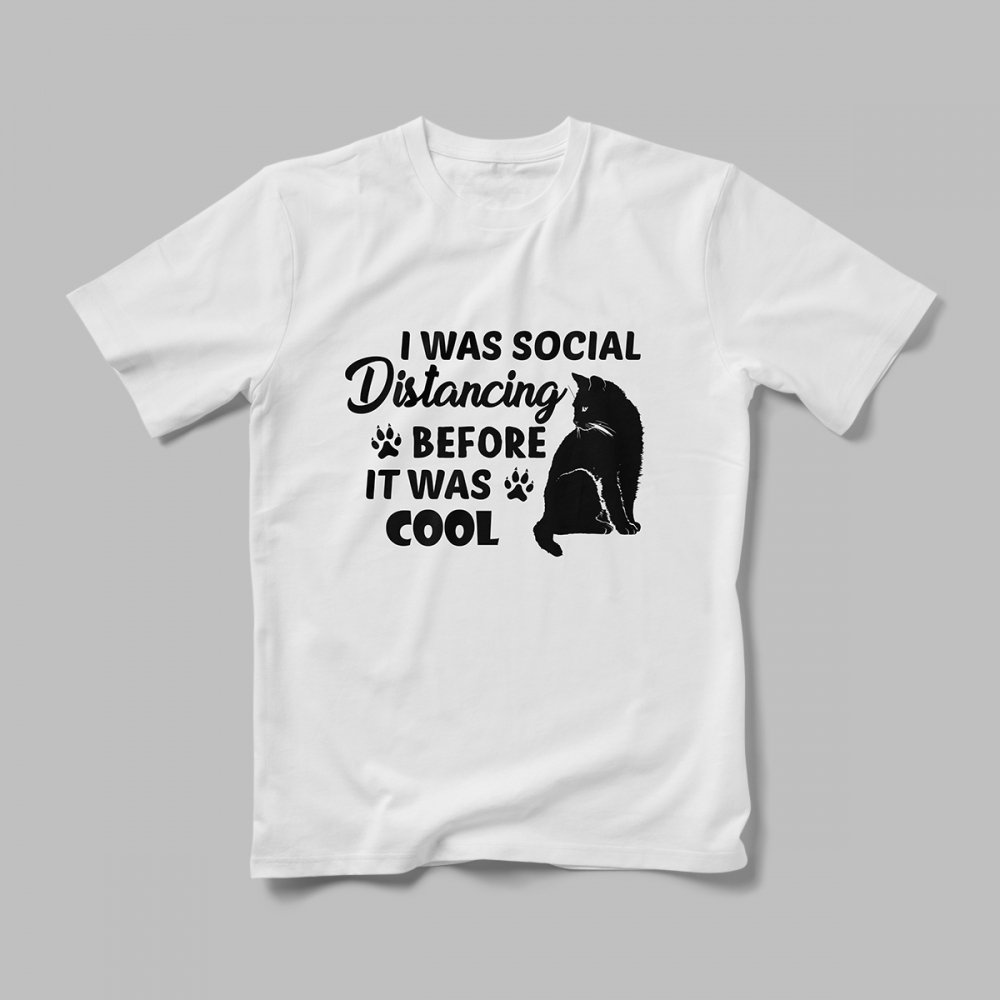 Tricou Personalizat  I Was Social [1]