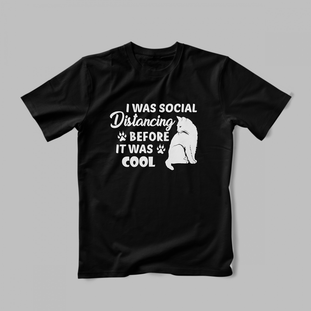 Tricou Personalizat  I Was Social [2]