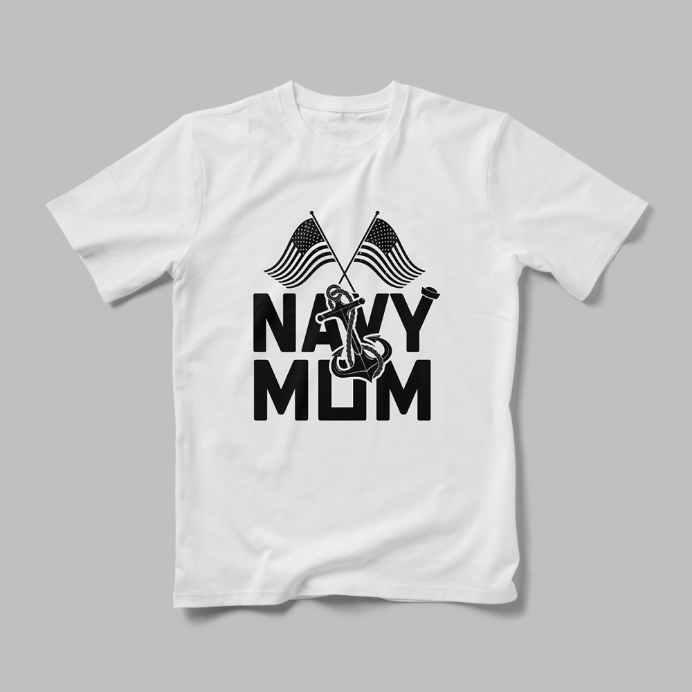 Tricou Personalizat Navy Mom [1]