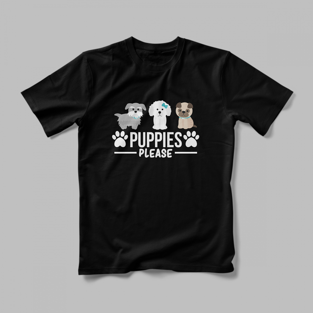 Tricou Personalizat Puppies Please [2]