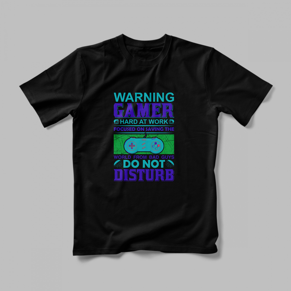 Tricou Personalizat Warning Gamer [2]