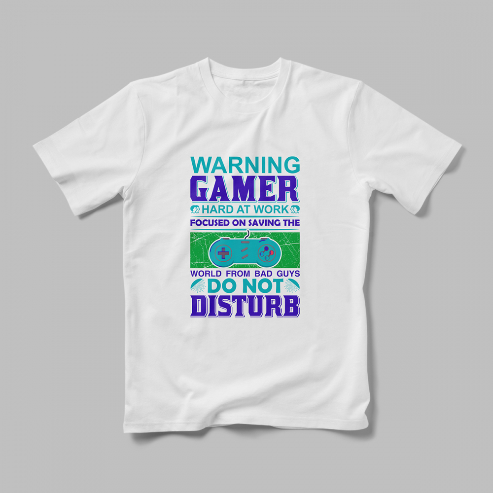 Tricou Personalizat Warning Gamer [1]
