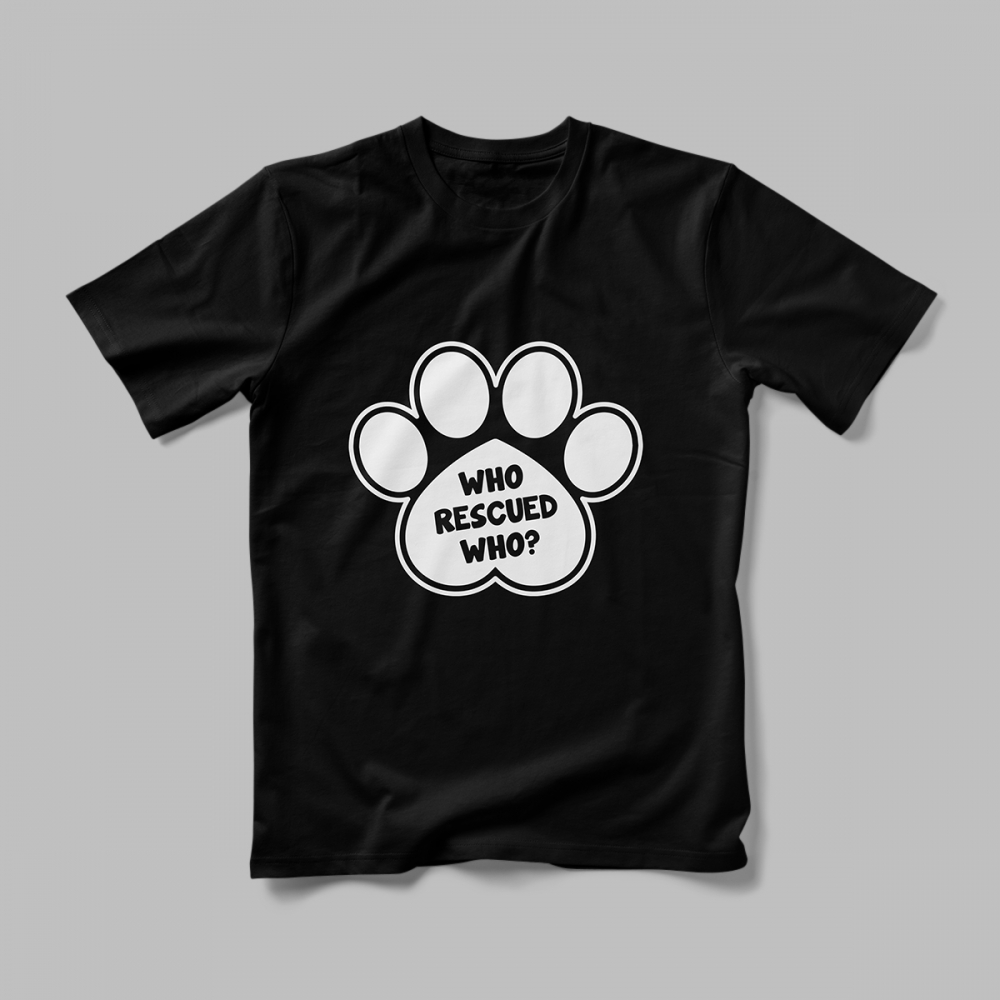 Tricou Personalizat Who Rescued Who [2]