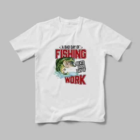 Tricouri Personalizate Hobby Pescuit - Tricou Personalizat A Bad Day