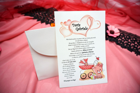 Invitatii de Botez - Invitație Botez N23_x_M15