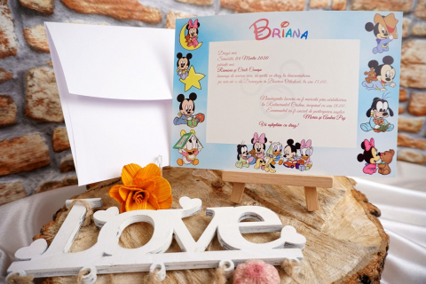 Invitatii de Botez - Invitație Botez 18002B