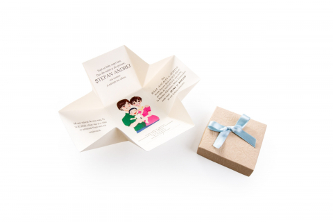 Invitație Botez N46-blue [1]