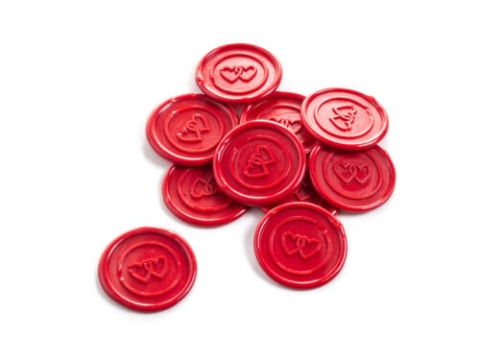 Sigilii - Sigilii Ceară Inimioare Roșii