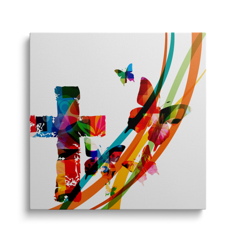 Tablouri Canvas Crestine - Tablou Canvas Abstract Cross